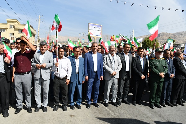 حضور مدیرعامل و کارکنان شرکت آب منطقه‌ای کهگیلویه و بویراحمد در رزمایش جانفدایان ایران